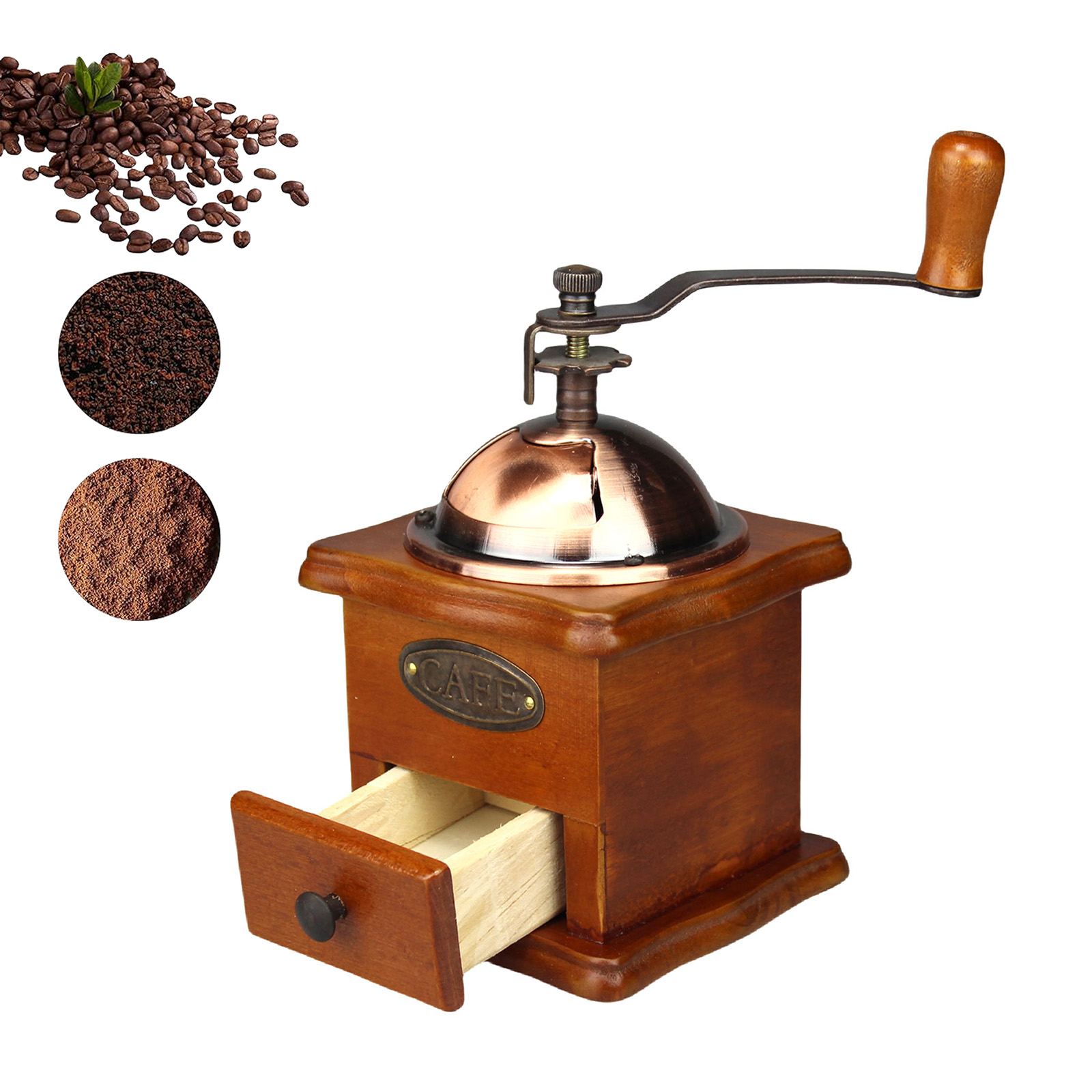 Vintage Coffee Equipment - Mesin penggiling kopi Manual, penggiling tangan