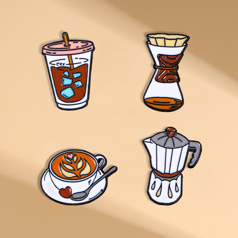 Vintage Coffee Equipment - Bros kopi buatan tangan kartun antik